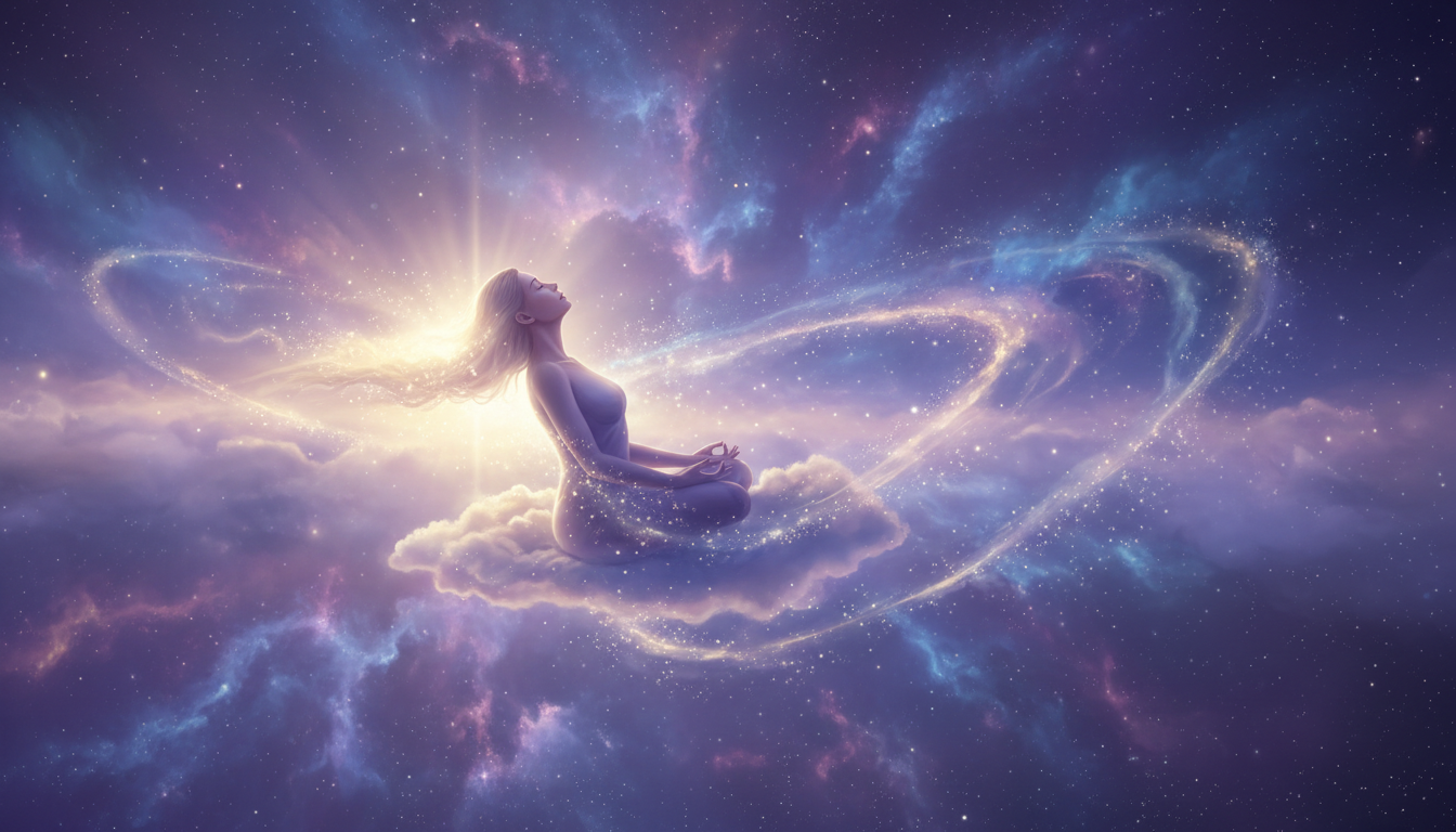 Serene healing energy visualization
