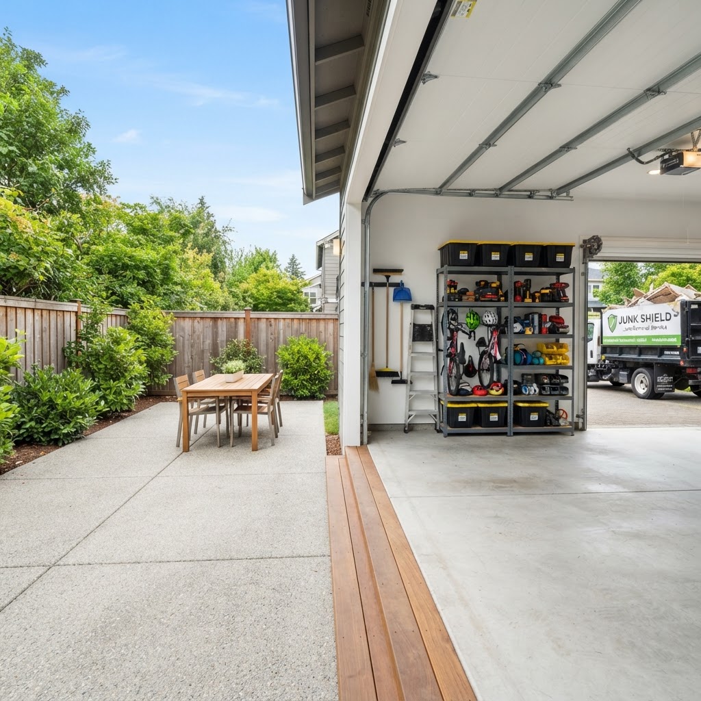Clean property after junk removal service
