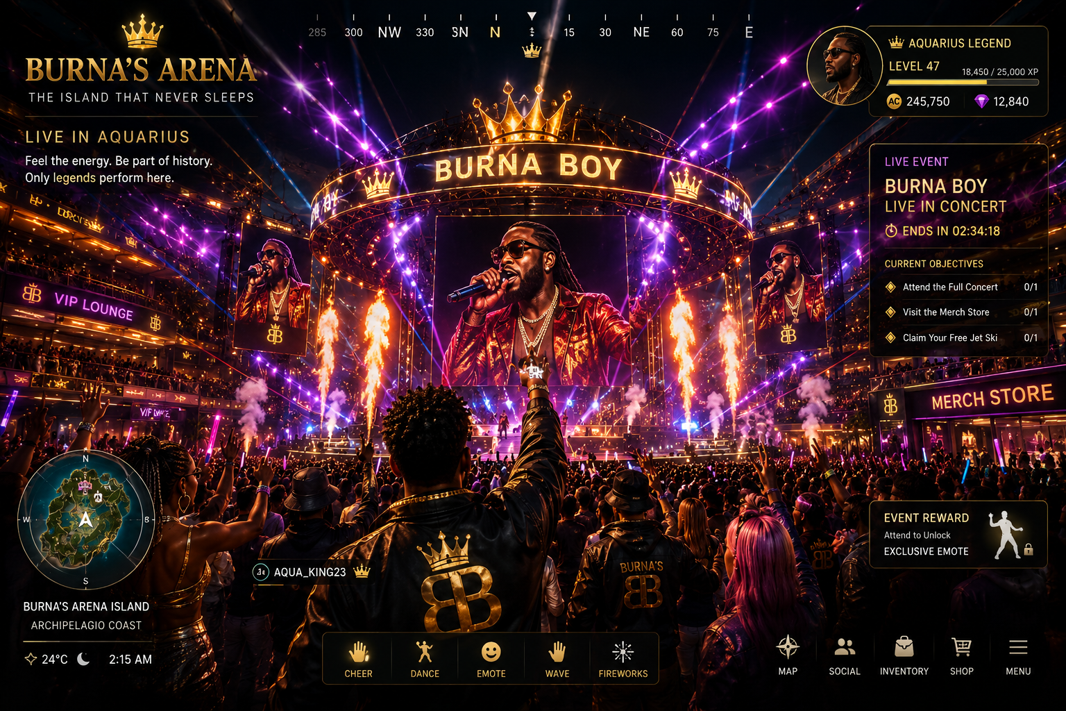 LIVE CONCERT HUD