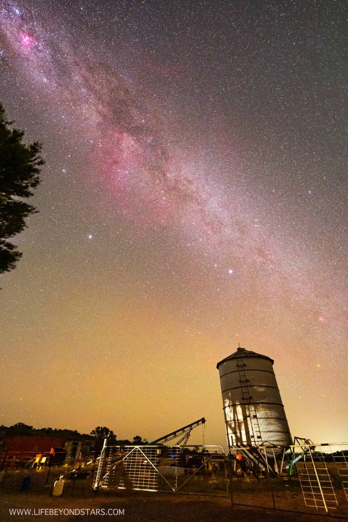 Milky Way astrophotography over Zamenhof farm