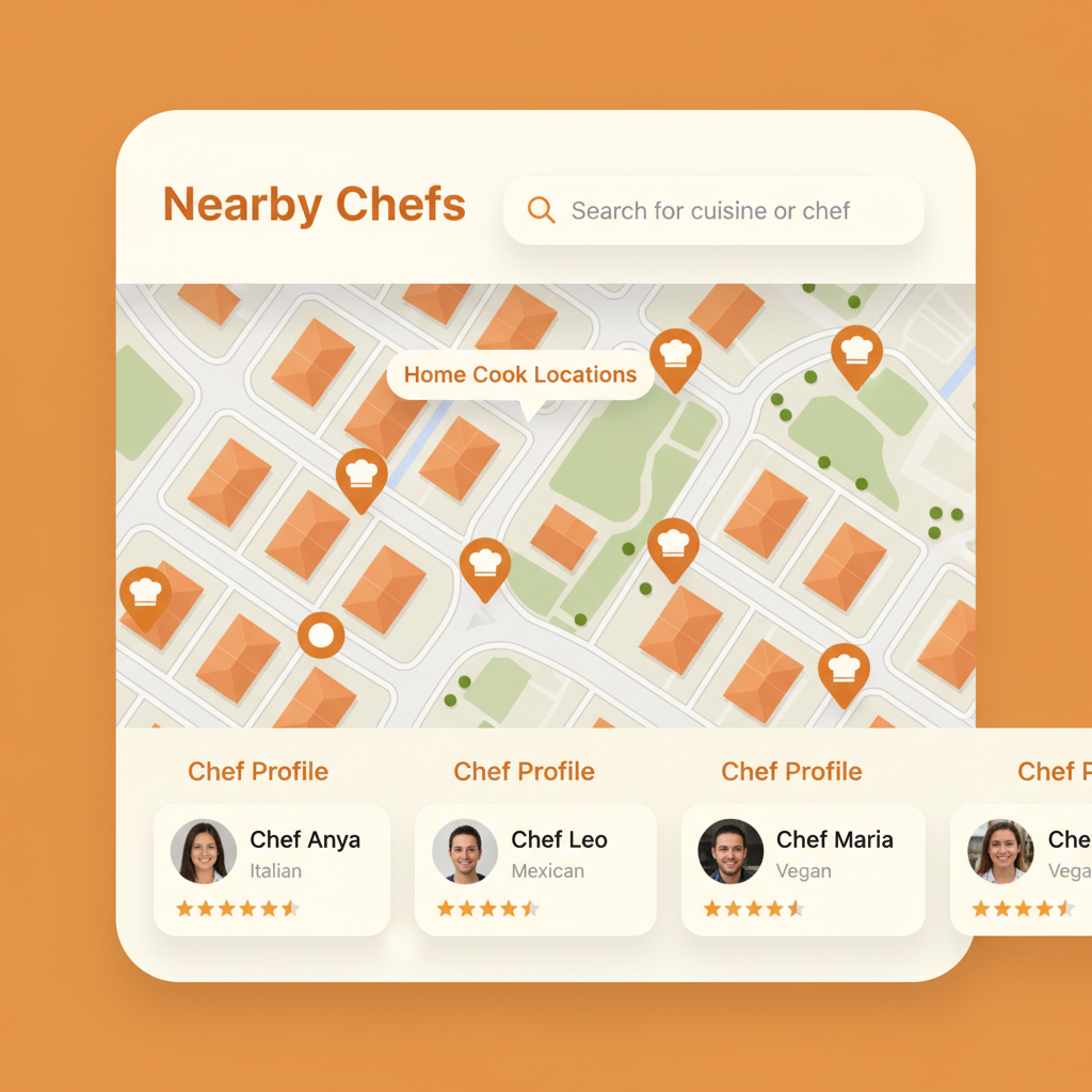 Neighborhood chef map