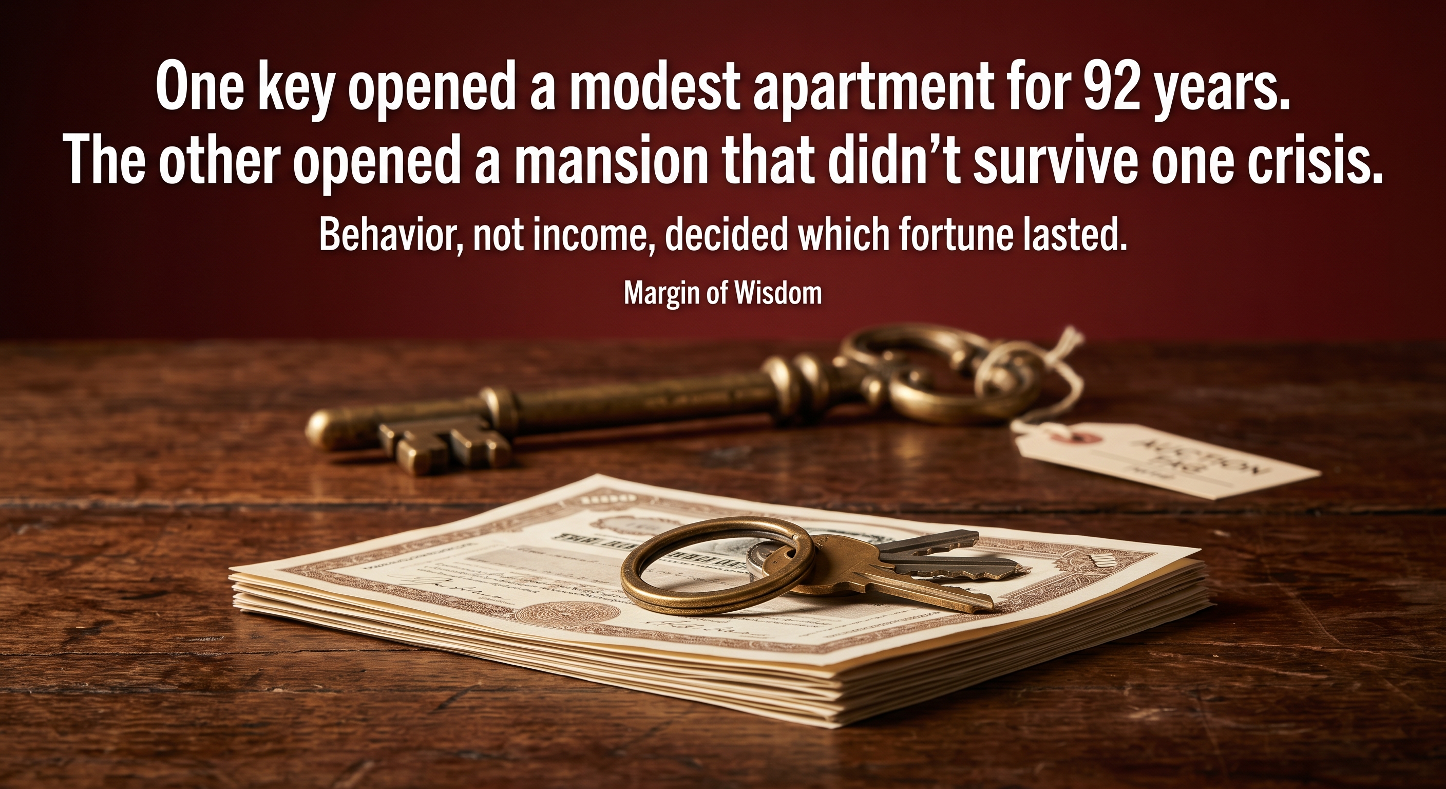 A Janitor Died With $8 Million. A Wall Street Executive Went Bankrupt.