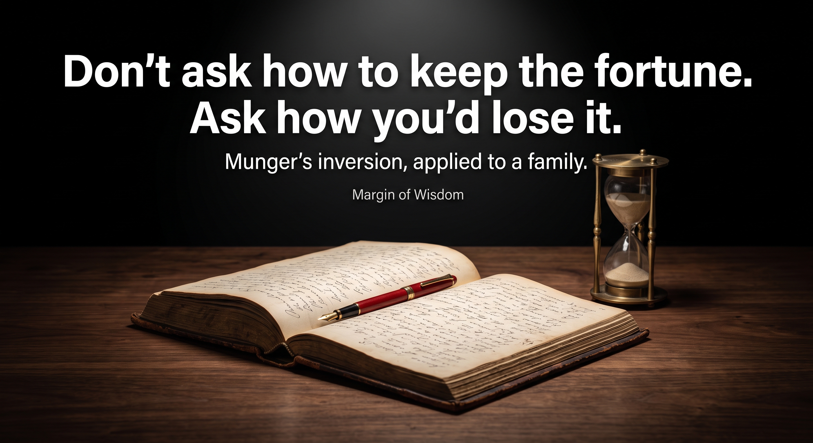Munger's Recipe for Misery, Applied to a Family Fortune