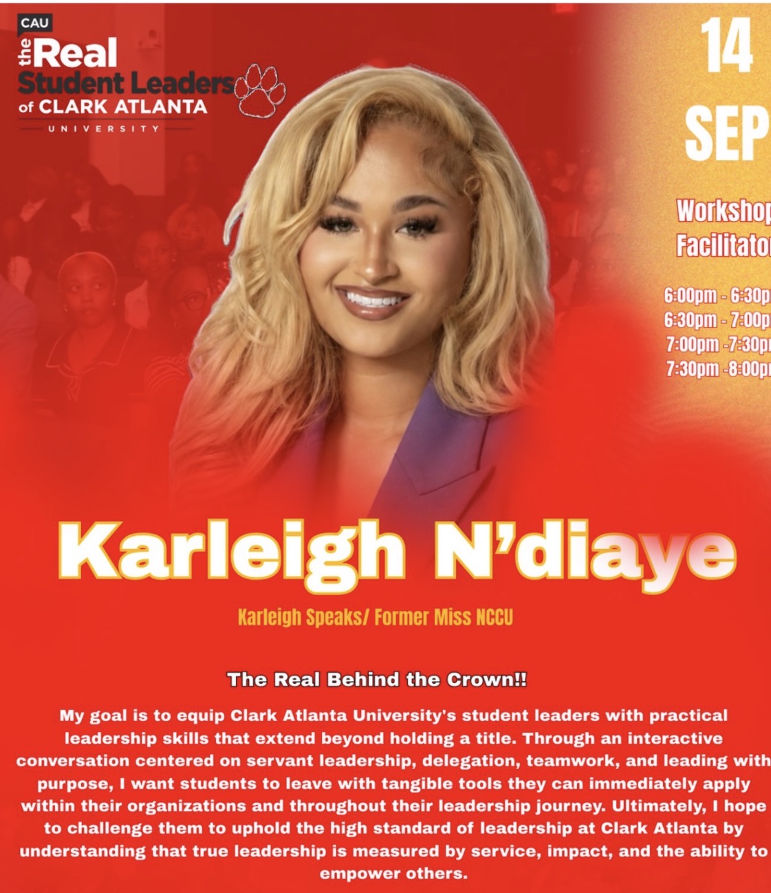 The Real Behind the Crown — Karleigh N'diaye, Queens Leadership Workshop