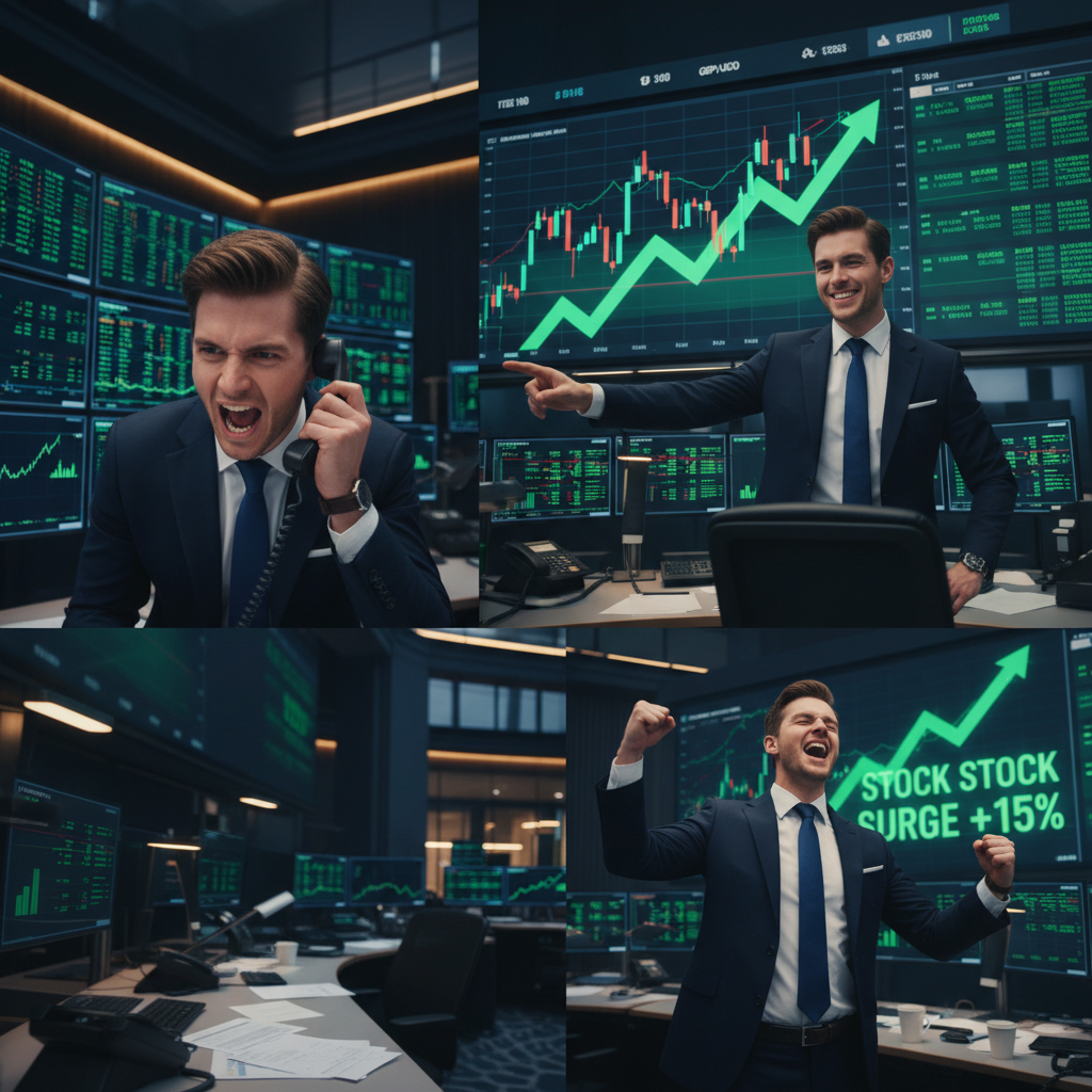 Stratton Oakmont UK Live Trading Floor Action Stock Market Charts