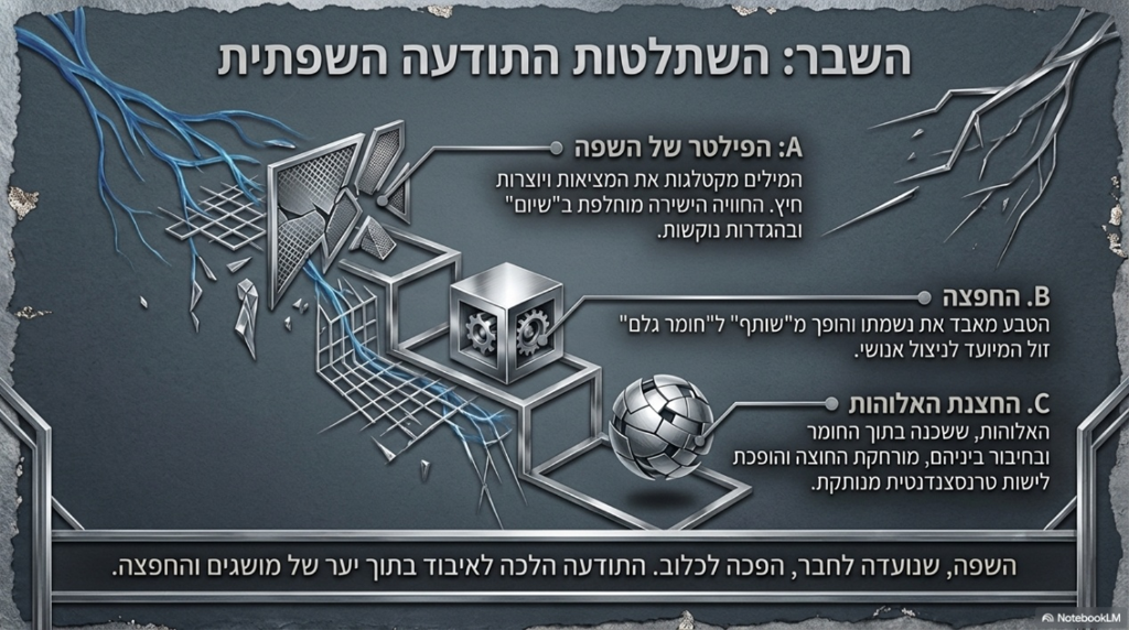 השבר: השתלטות התודעה השפתית
