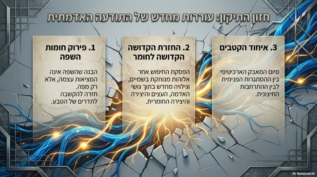 חזון התיקון: עוררות מחדש של התודעה האדמתית
