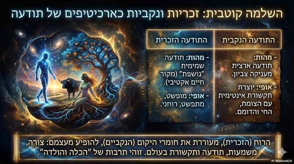 השלמה קוטבית: זכריות ונקביות כארכיטיפים של תודעה