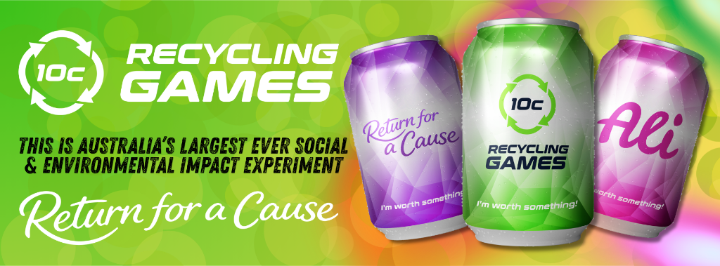 10c Recycling Games — Australia's Largest Ever Social and Environmental Impact Experiment