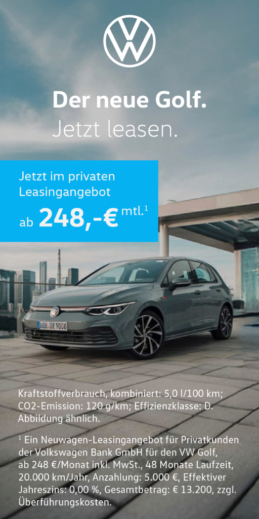 VW Golf Banner 300x600