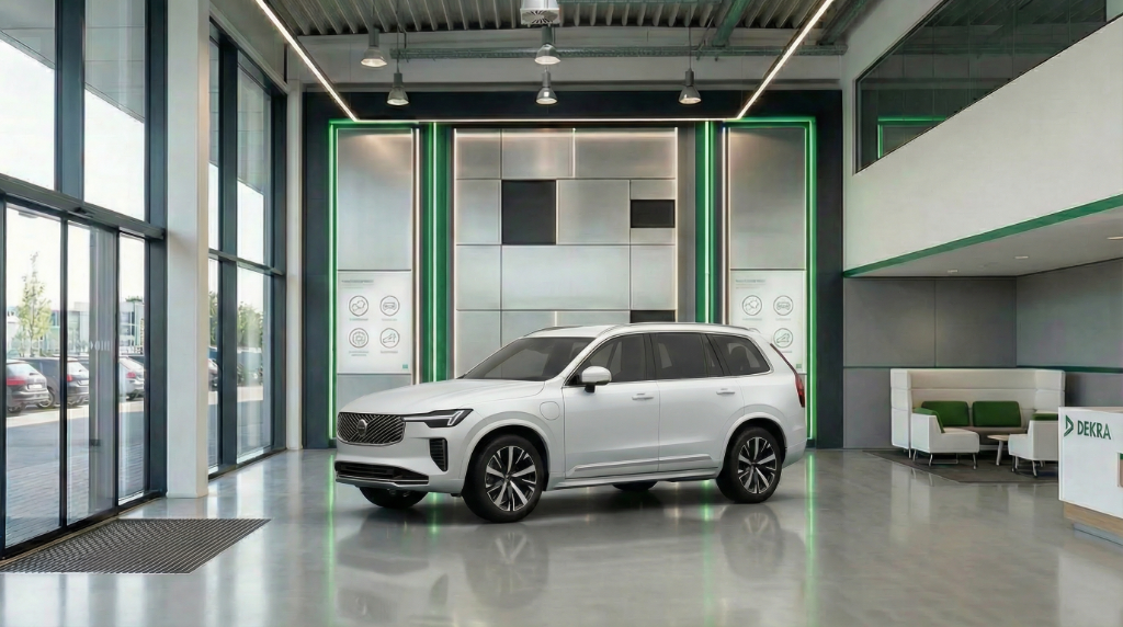 Foto-App: Fahrzeugaustausch in Showroom