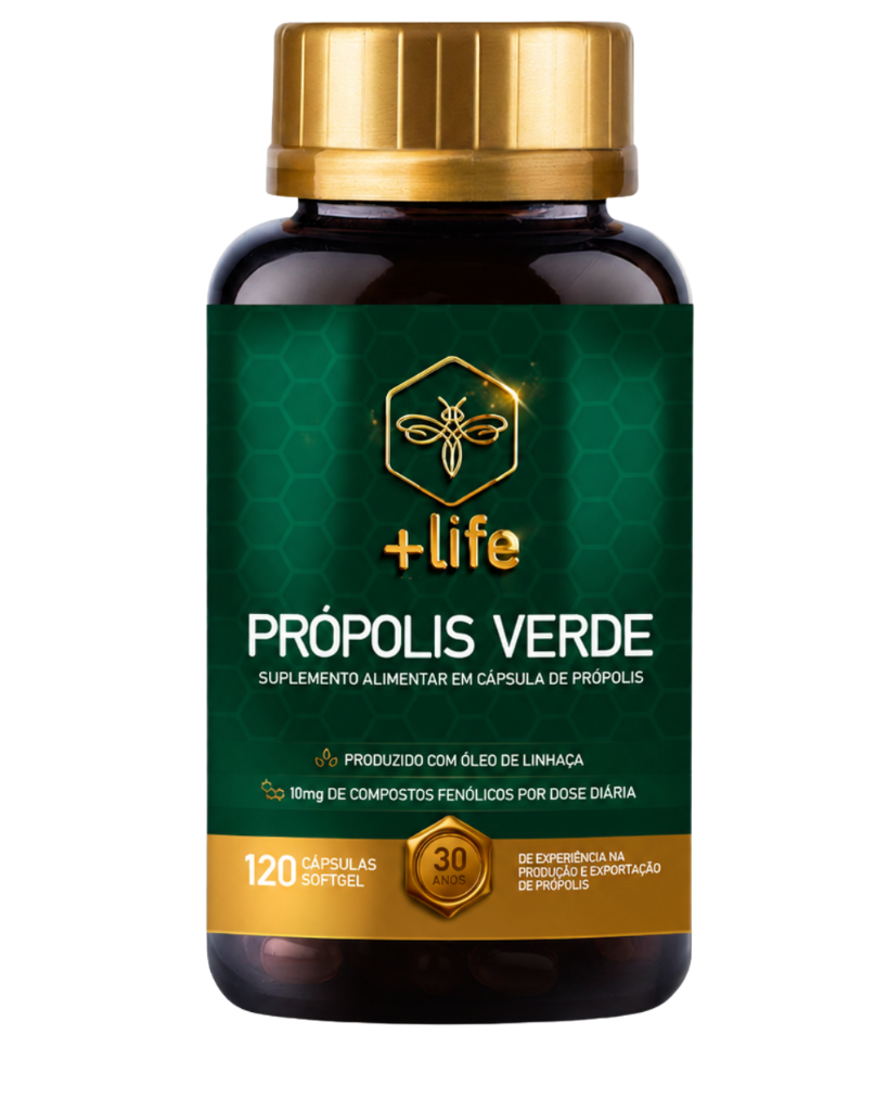 Própolis Verde +Life 120 cápsulas Softgel
