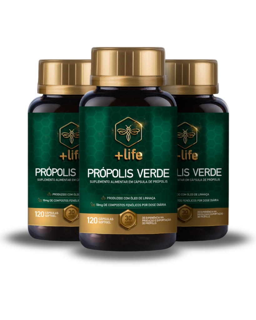 Própolis Verde +Life Kit 3 potes