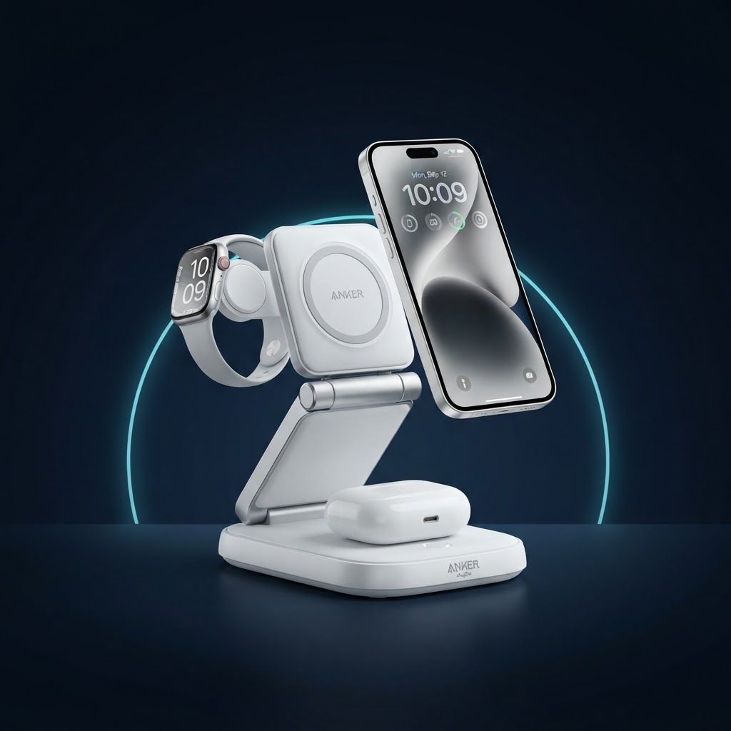 Anker MagGo 3-in-1 magnetic charging stand