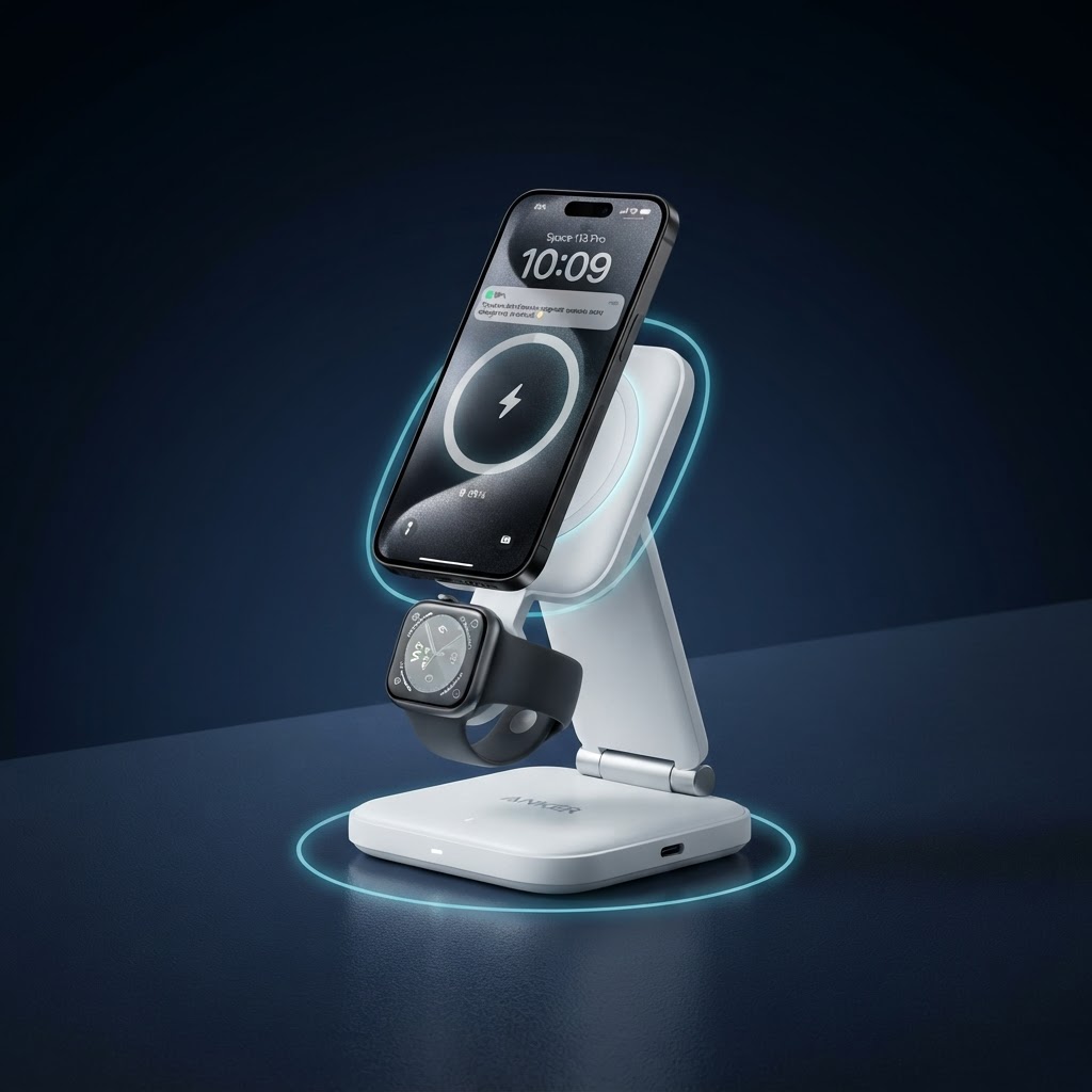 Anker MagGo 2-in-1 magnetic charging stand