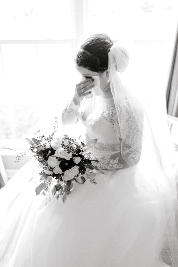 Bride on wedding day