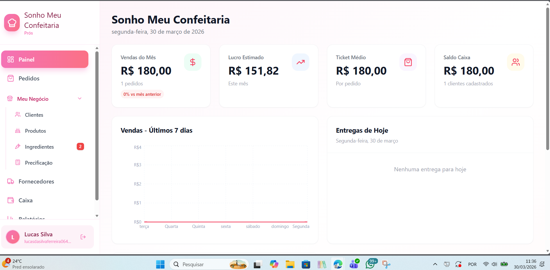 Sonho Meu Confeitaria template preview