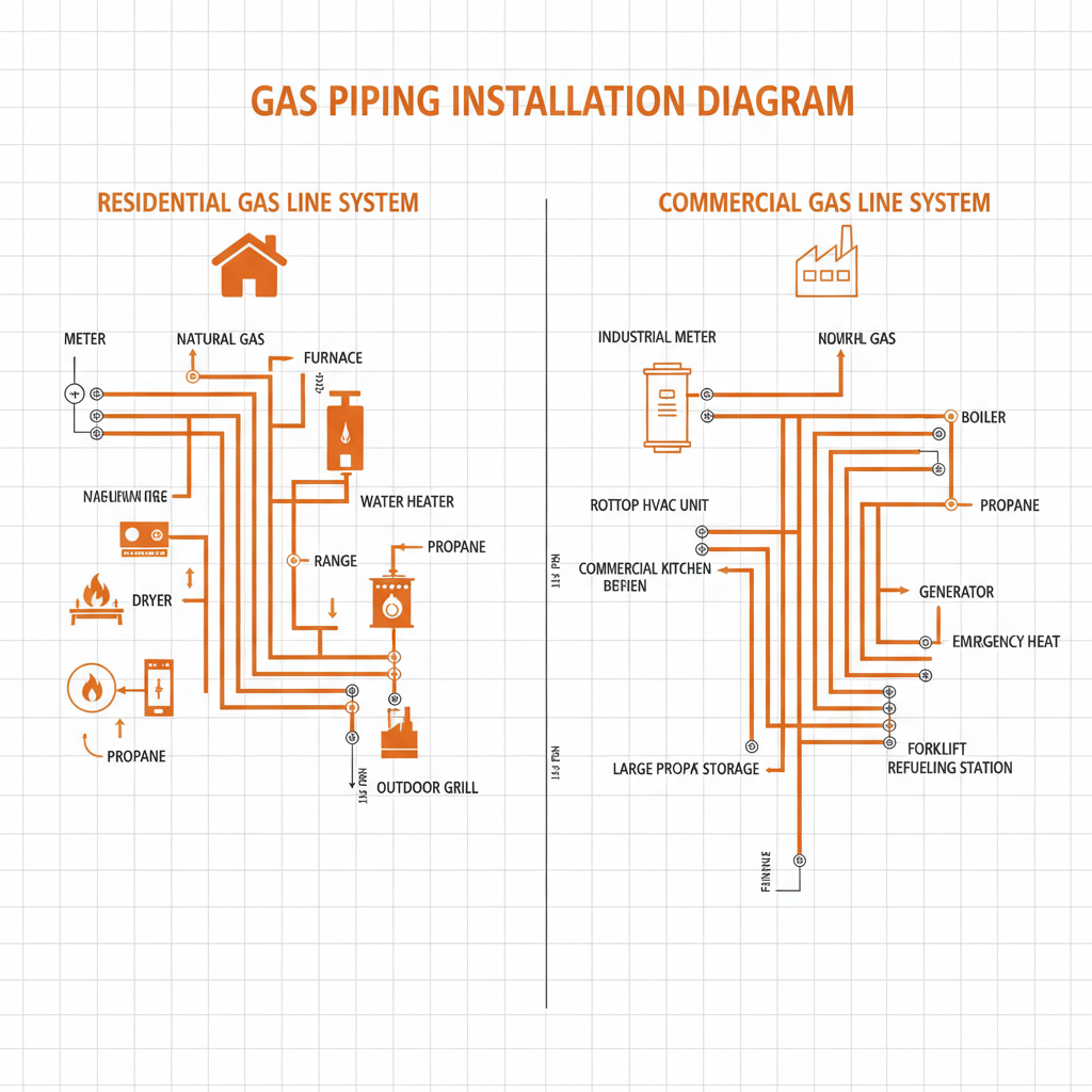 new construction gas piping rough-in Tampa Bay FL Gas Pros Inc.