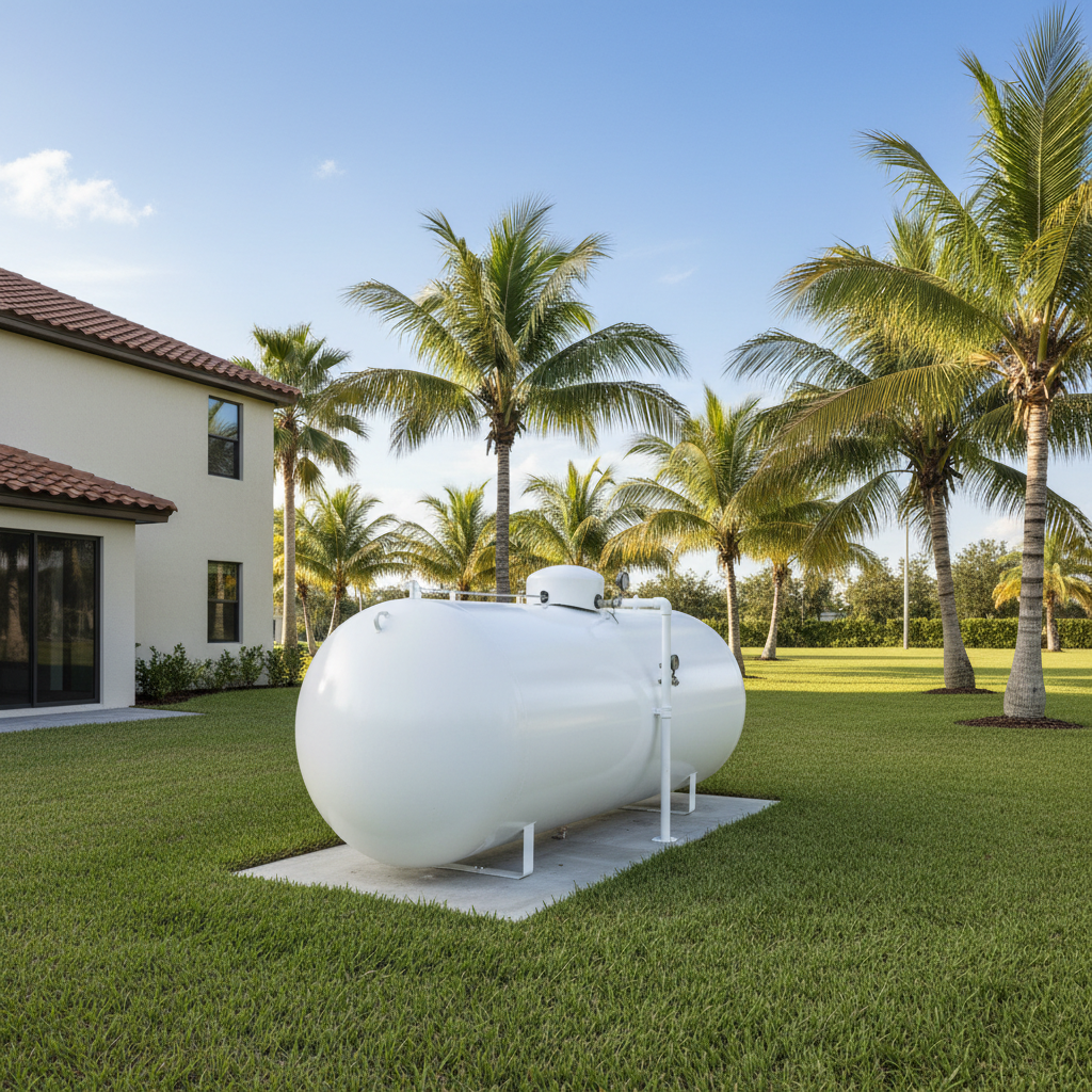propane tank size selection guide Tampa Bay Florida installation