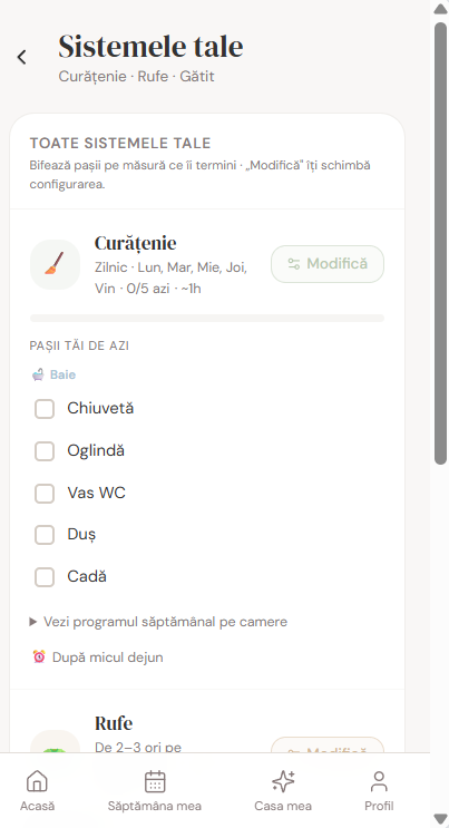 Sistemele casei