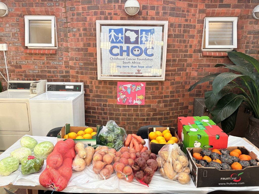 Fresh produce donation for CHOC South Africa