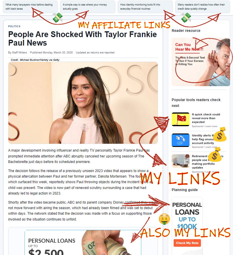 NewsPage example screenshot