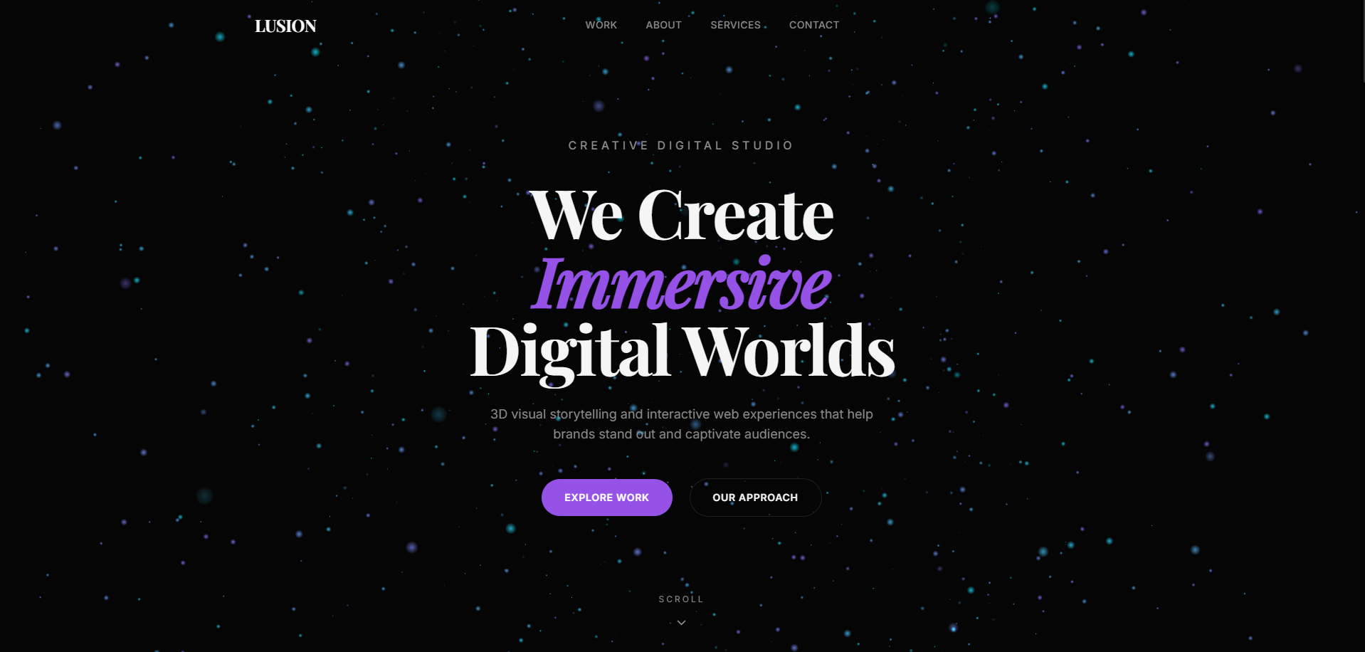 Lumina - Creative agency website template preview