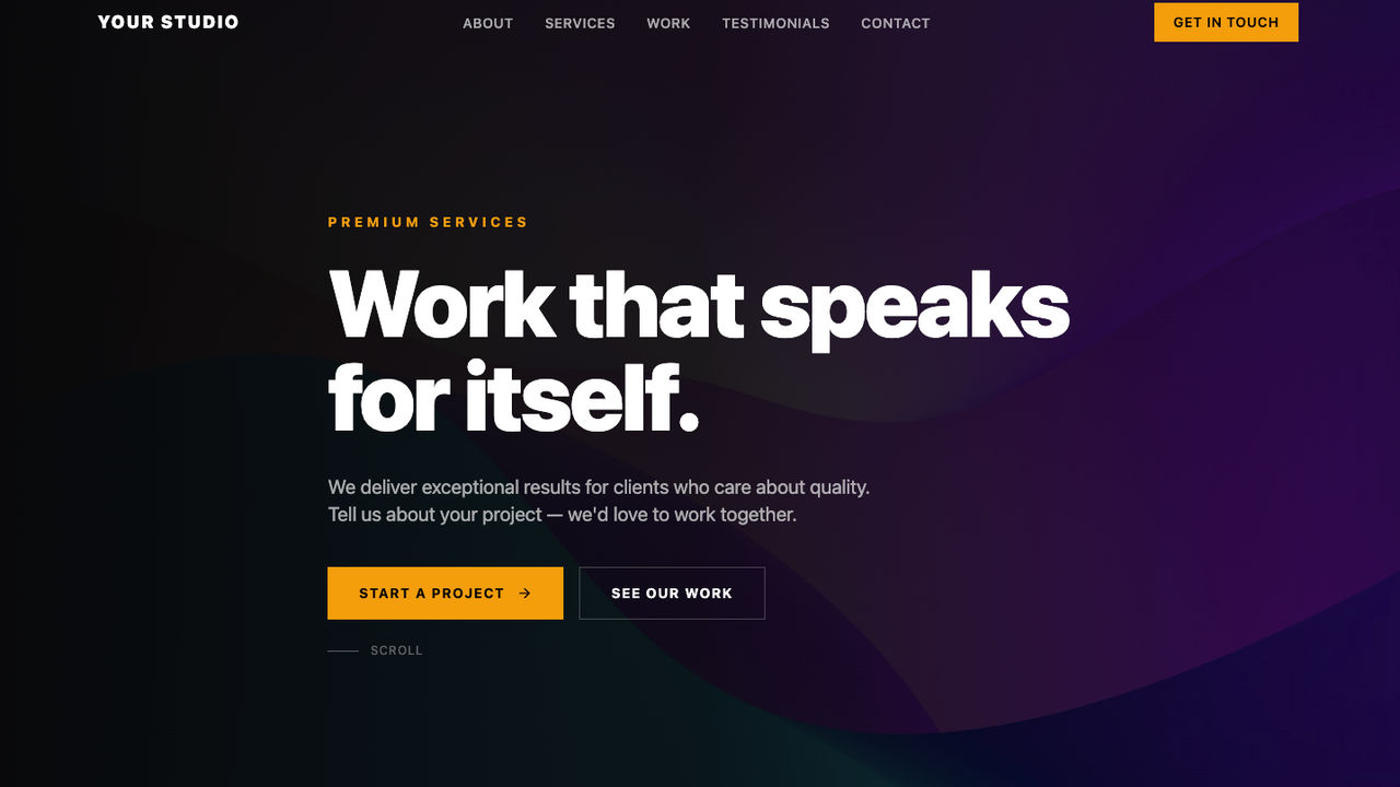 Strong Small Business Starter template preview