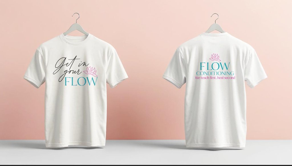Get In Your Flow Tee — White