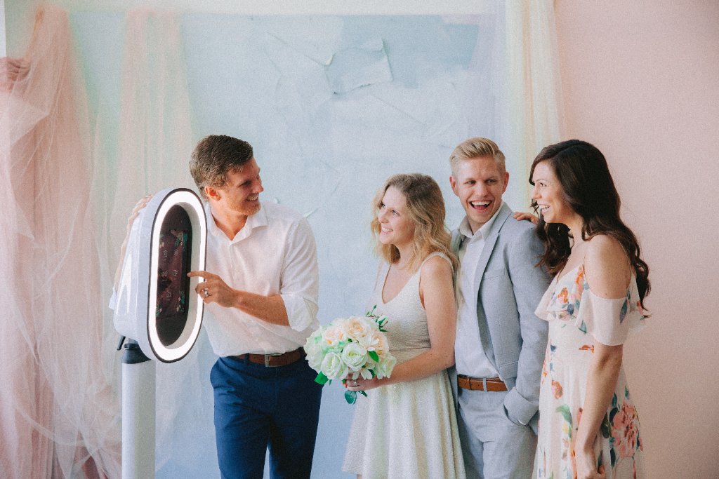 Elegant wedding photo booth rental in Buckhead Atlanta GA
