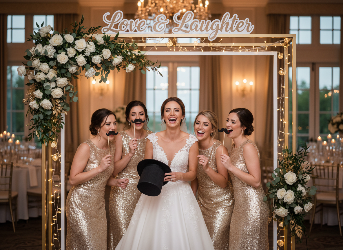 Luxury photo booth rental in Buckhead Atlanta GA at an upscale wedding venue