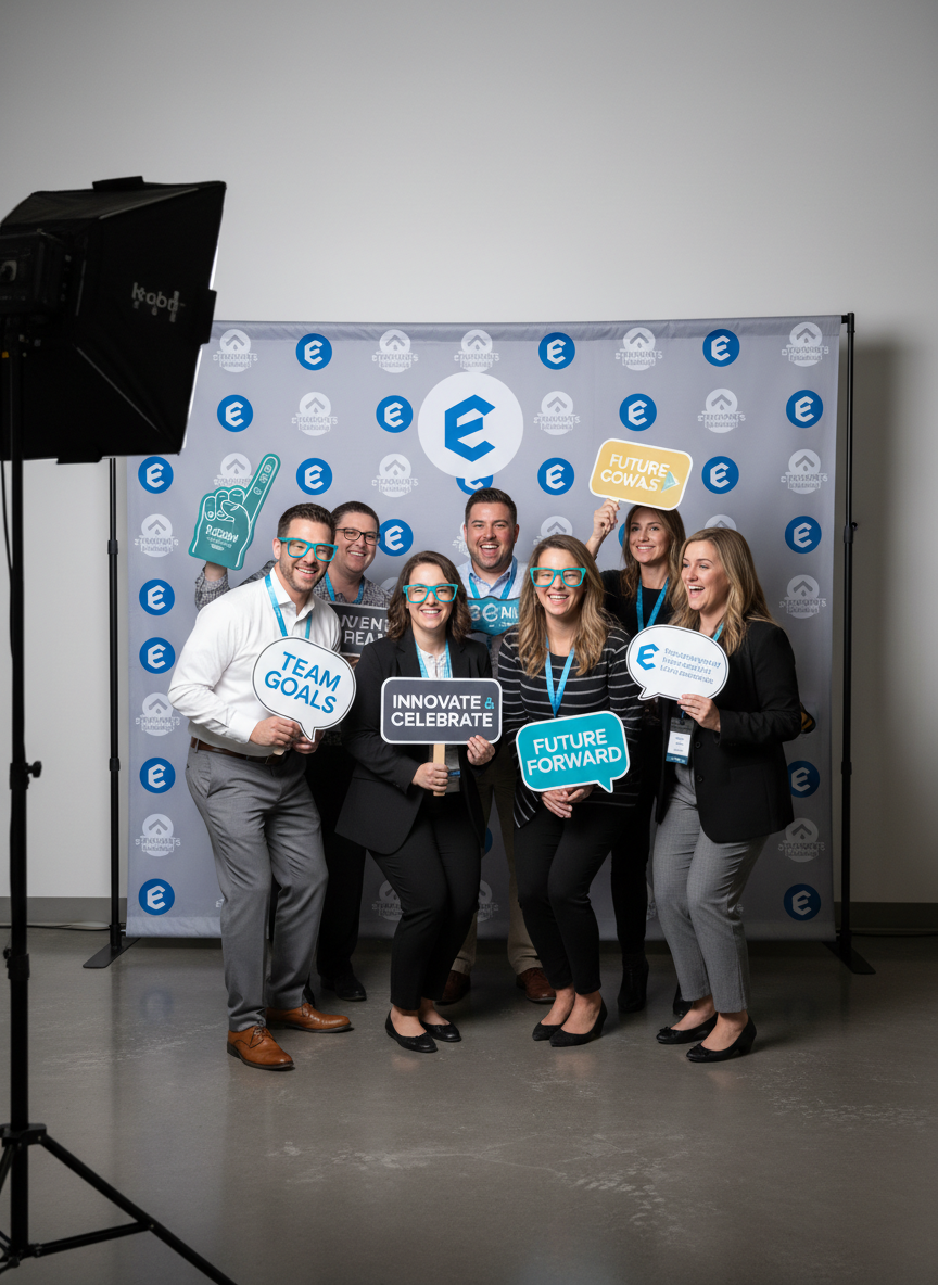 Photo booth rental at a Downtown Atlanta corporate event or convention