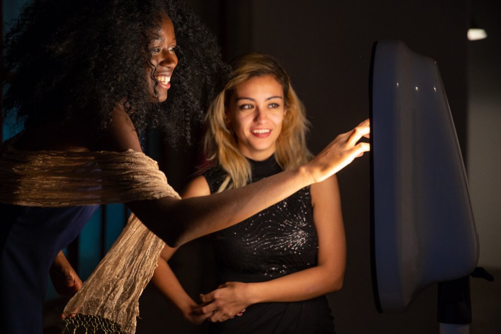 Branded corporate photo booth rental in Midtown Atlanta