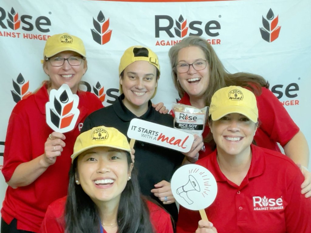 Branded non-profit corporate event photo booth in Atlanta GA - Rise Against Hunger
