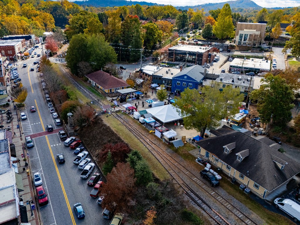 Tryon Beer Fest 2024 aerial