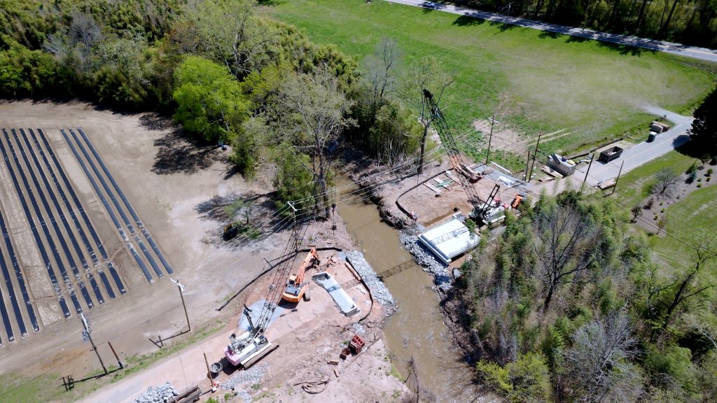 Bridge work aerial