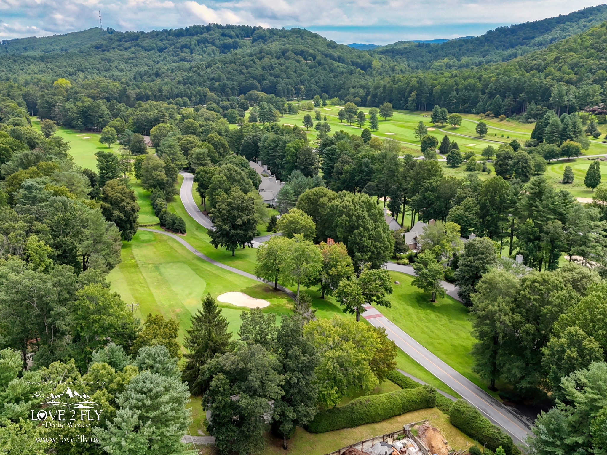 Kenmure Country Club golf course aerial