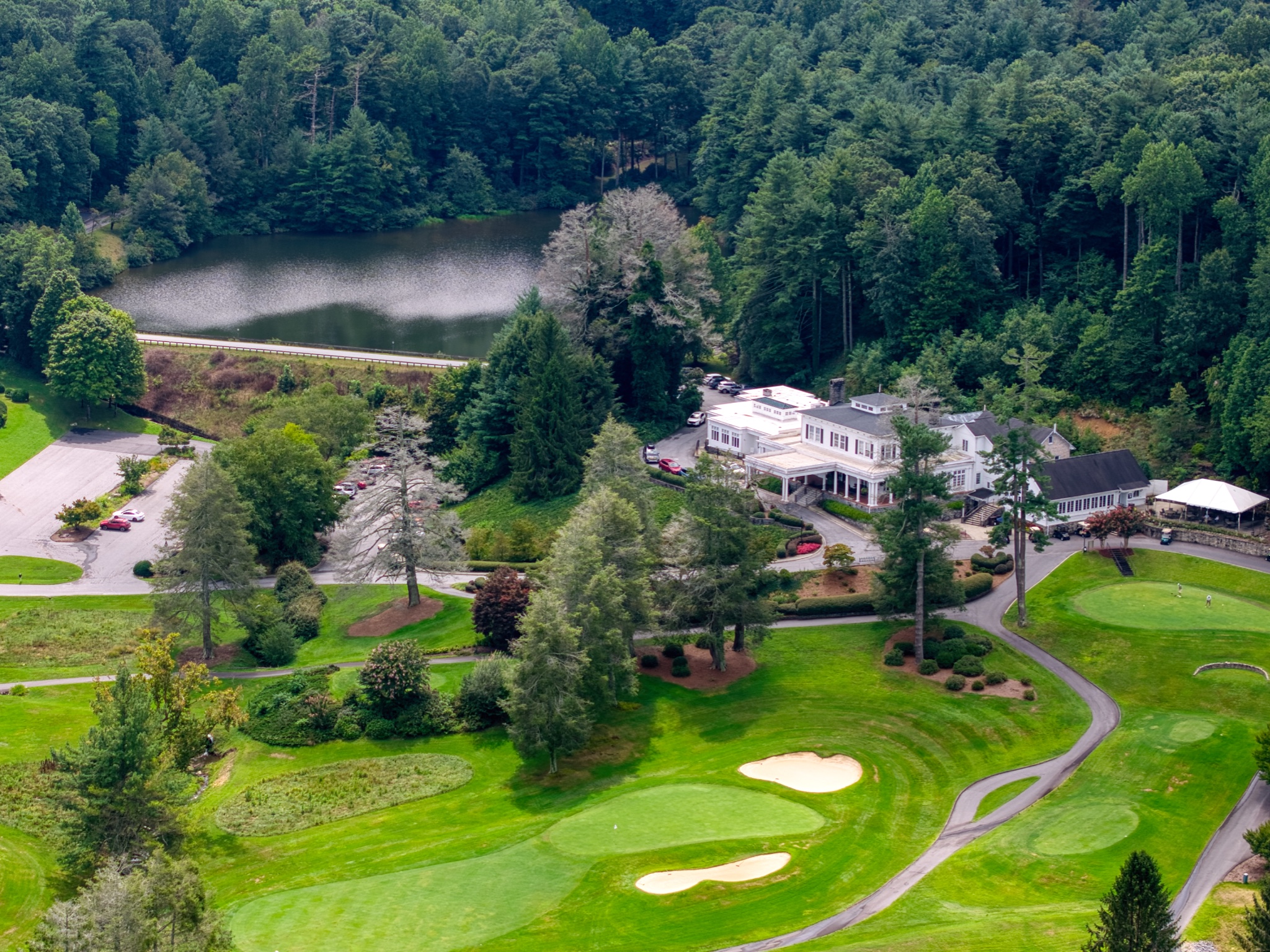 Kenmure clubhouse overlook aerial