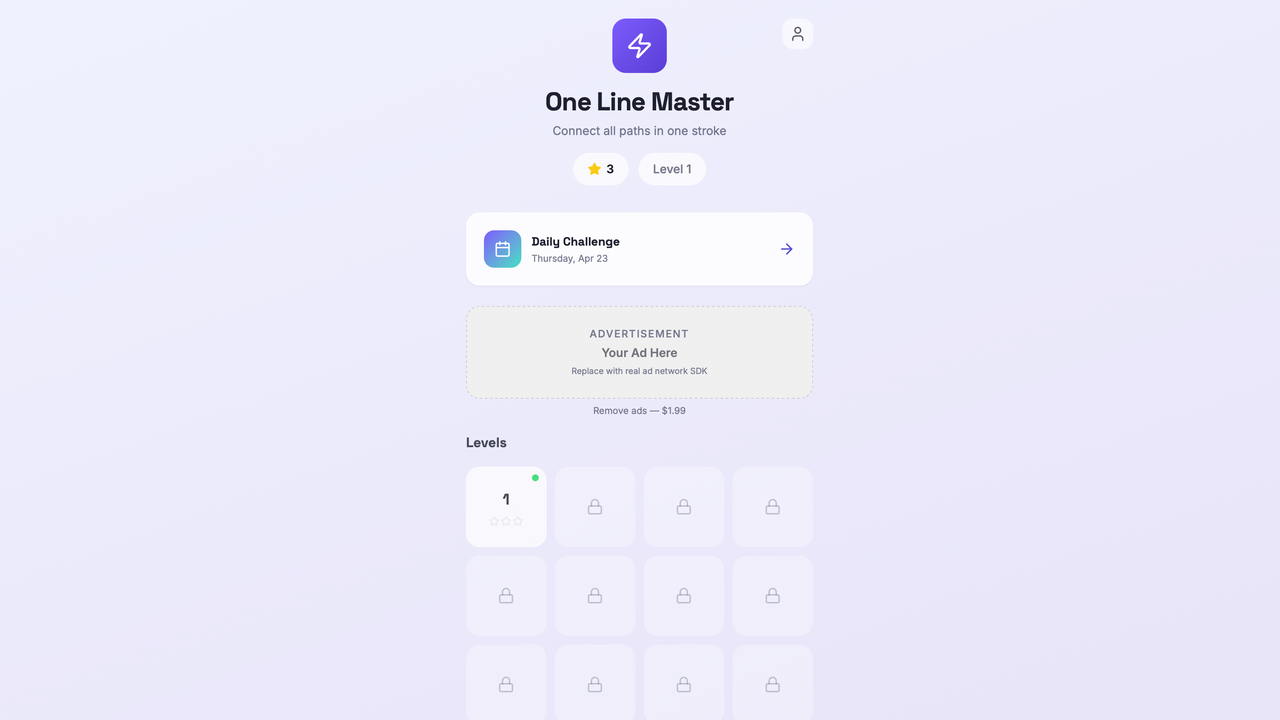 OneLine Master template preview