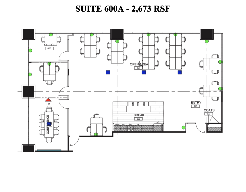 Suite 600A floor plan