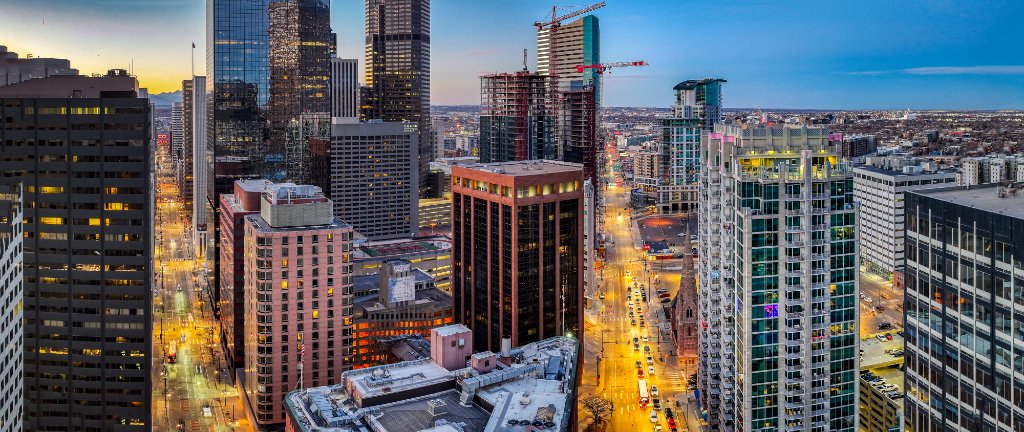 Night Aerial — Trinity Place Illuminated