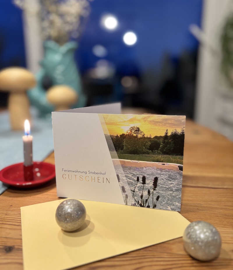 Geschenkgutschein Ferienwohnung Stabenhof