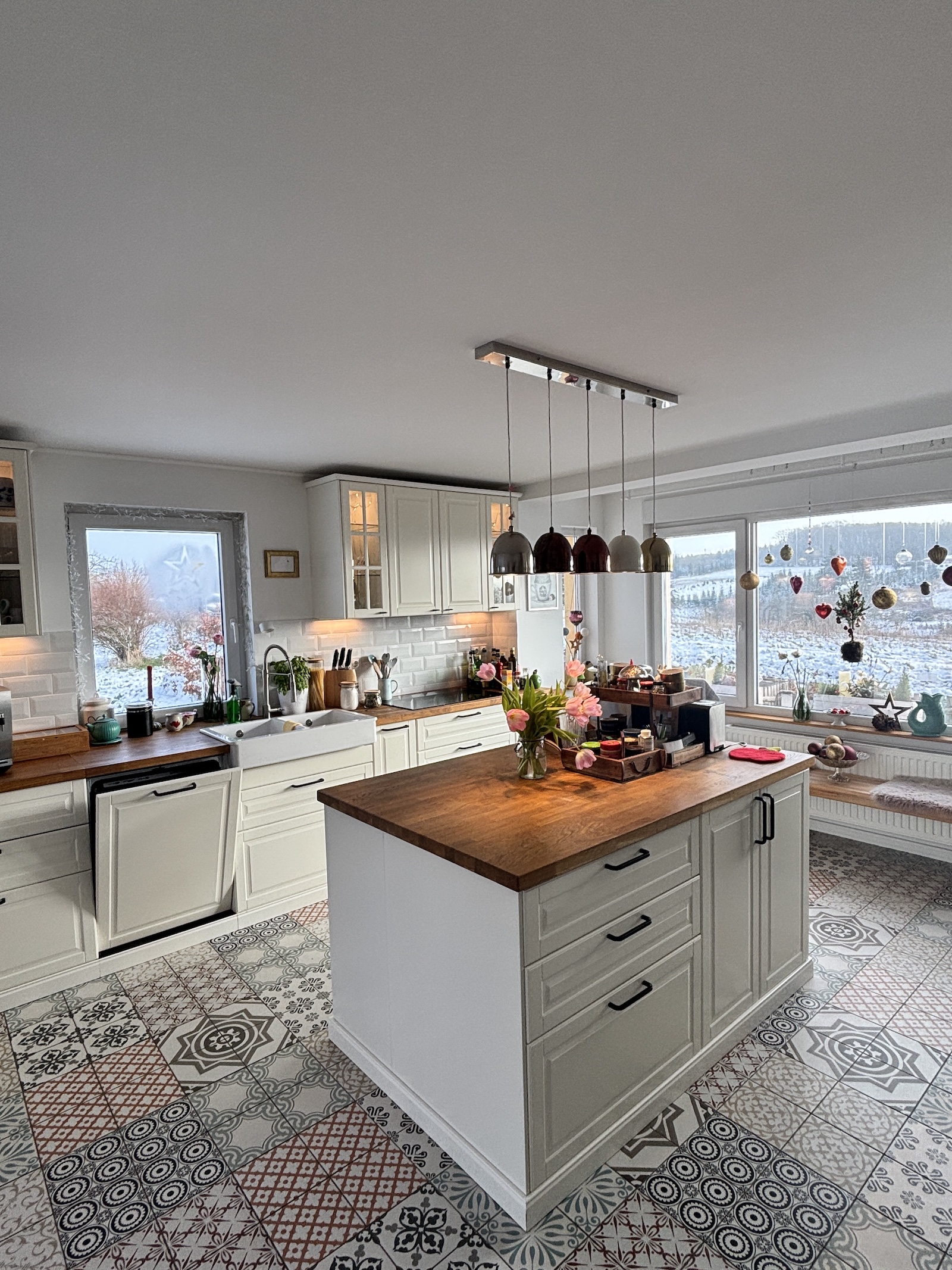 Kücheninsel der Ferienwohnung Stabenhof