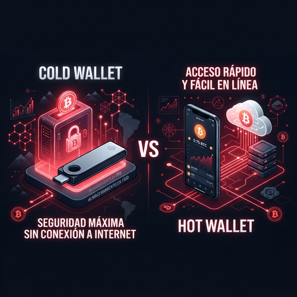 Cold Wallet vs Hot Wallet Bitcoin: ¿Cuál elegir en 2026?