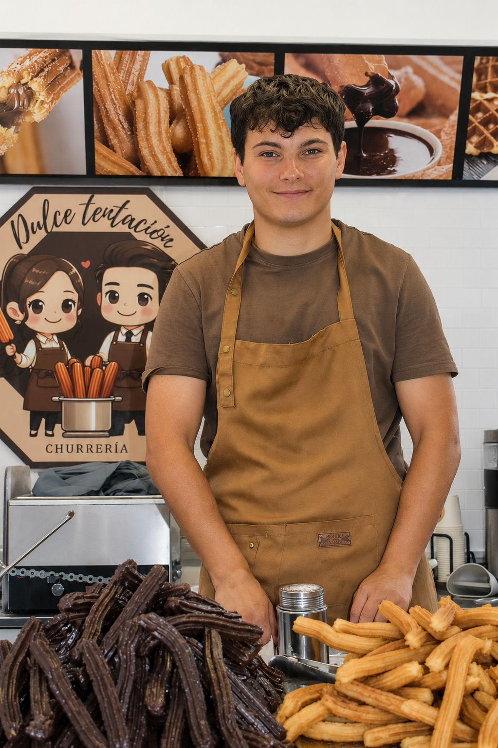 Carlos en la churrería