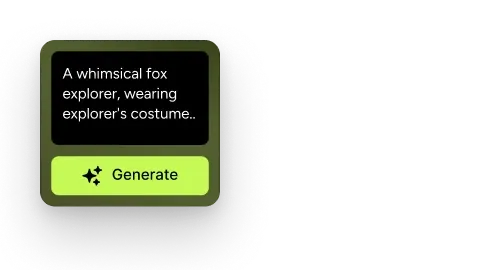 Text to 3D prompt interface