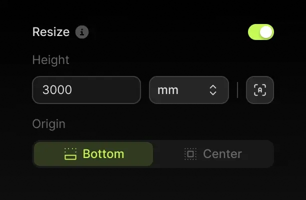 Resize & Pivot Tool