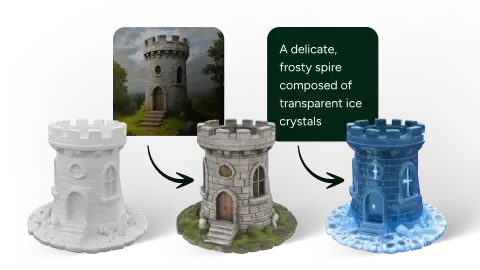 AI texturing preview