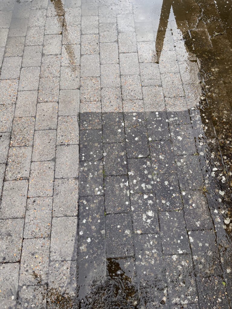 Ukrudtsbekæmpelse på belægning