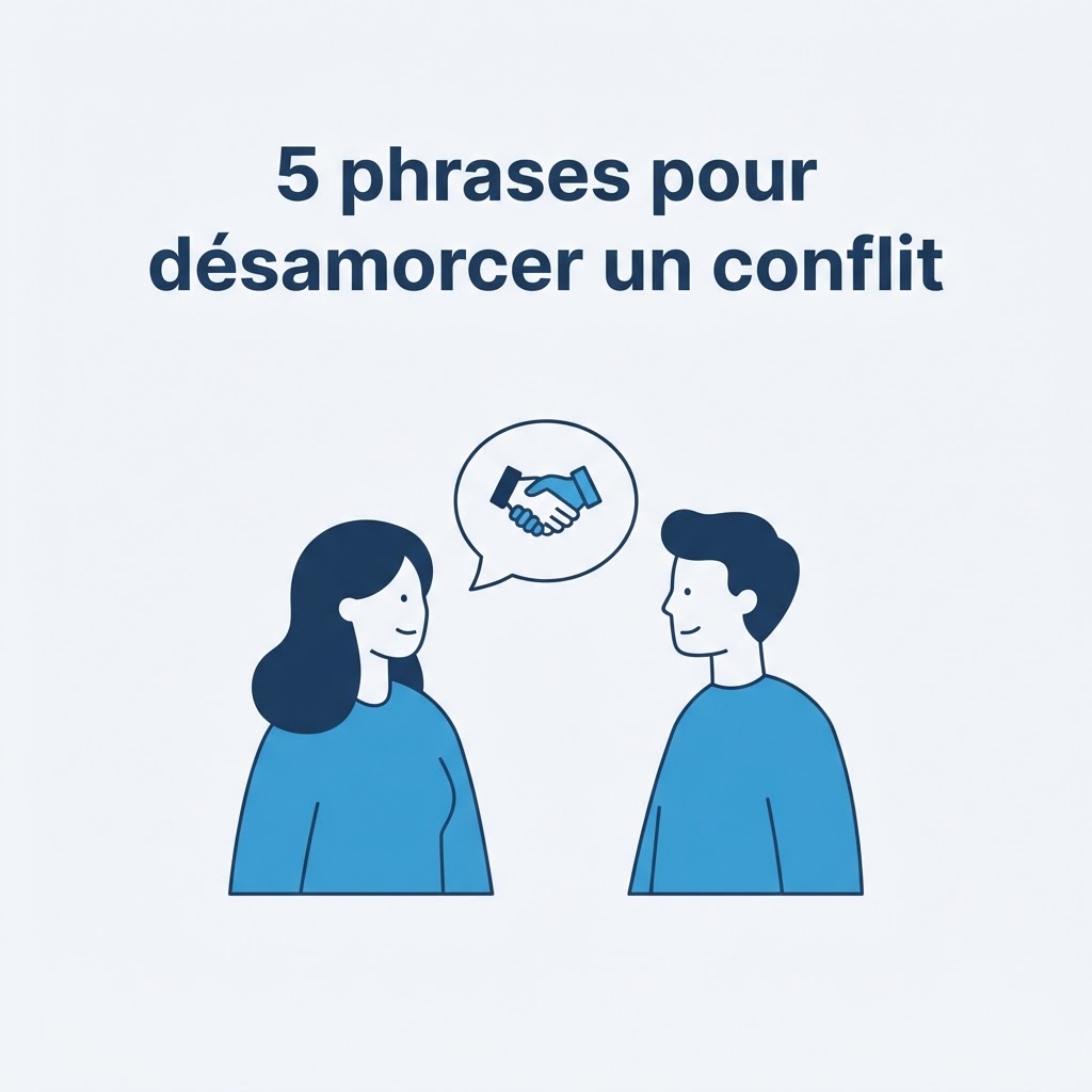 Les 5 phrases qui désamorcent n'importe quel conflit